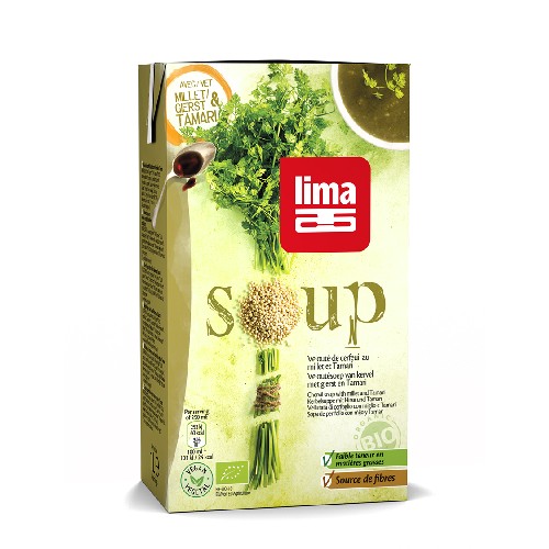 Supa Crema de Patrunjel cu Mei si Tamari Bio 1l Lima imagine produs la reducere