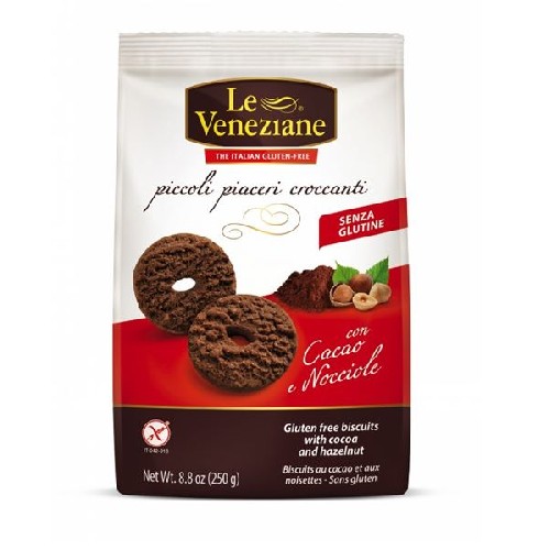 Biscuiti cu Cacao si Alune, 250gr, Le Veneziane