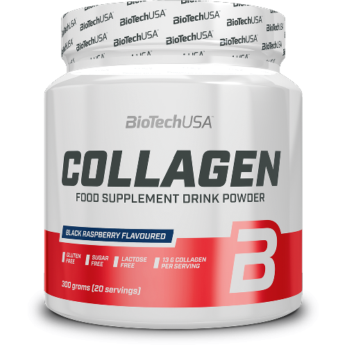 Collagen 300gr Black Raspberry Biotech USA vitamix poza