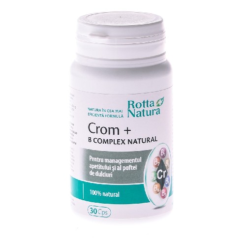 Crom + B complex Natural 30cps Rotta Natura vitamix poza