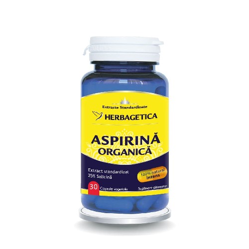 Aspirina Organica+ 30cps Herbagetica vitamix poza
