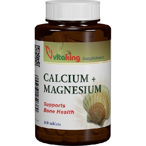 Calciu-Magneziu 500/250mg 100cpr Vitaking vitamix poza