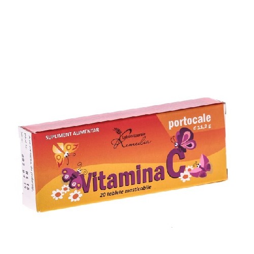 Vitamina C Portocale 100mg 20cpr Remedia imagine produs la reducere