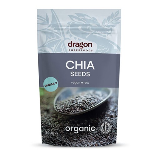 Seminte de Chia Raw Bio 200gr Dragon Superfoods