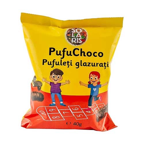 Pufuleti Glazurati Pufu Choco 40gr Solaris