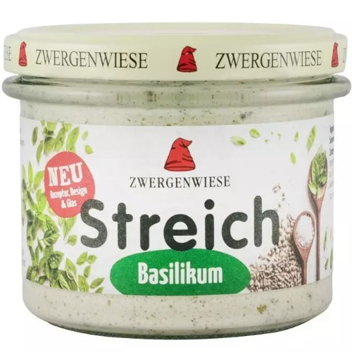 Crema tartinabila vegetala cu busuioc, eco, 180g, Zwergenwiese