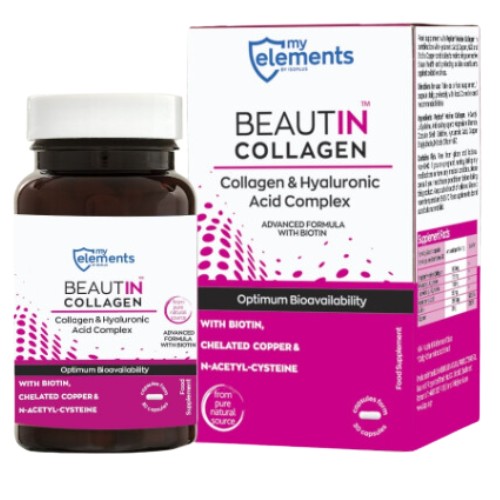 Beautin, Collagen cu Biotina, 30cps, My Elements