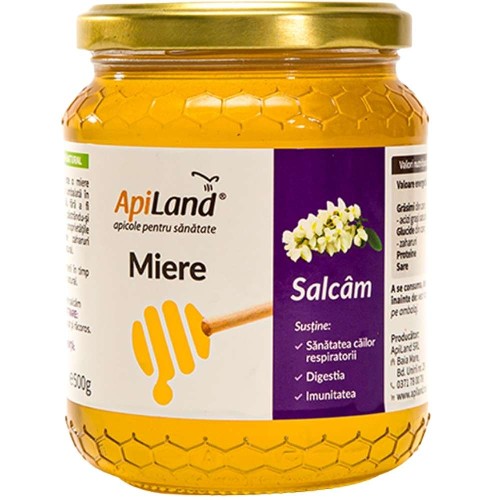 Miere De Salcam Cruda, 500g, Apiland