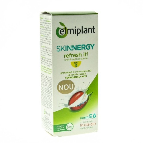 Skinnergy Crema-gel Hidratant Ten N/M SPF15 50ml Elmiplant