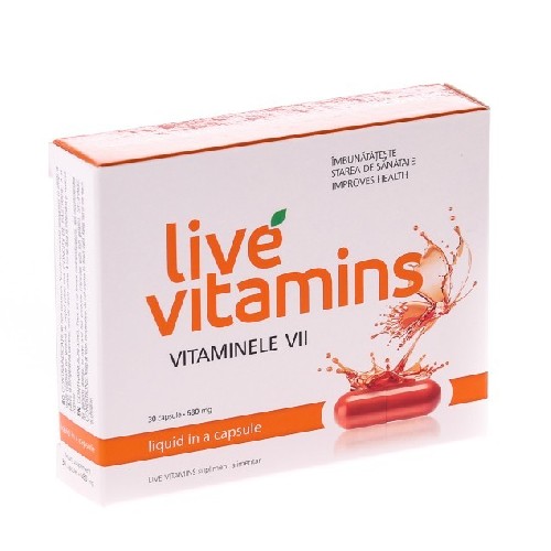 Live Vitamins 30cps Vitaslim imagine produs la reducere