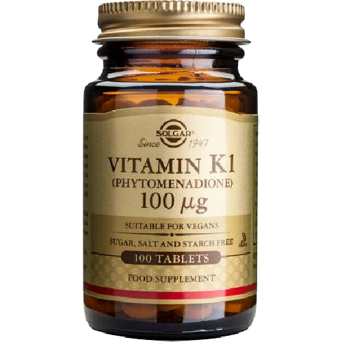 Vitamin K1 100mcg 100tab Solgar