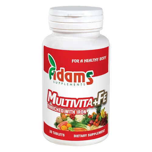 Multivita+Fe 30 tab Adams Supplements