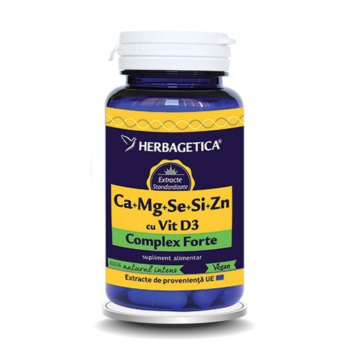 Ca+Mg+Se+Si+Zn cu Vit D3 30cps Herbagetica vitamix.ro imagine noua reduceri 2022