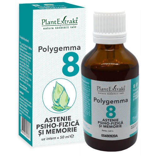 Polygemma 8 – Astenie Psiho-Fizica si Memorie- 50ml PlantExtrakt vitamix.ro