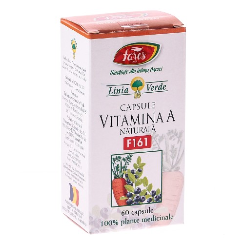 Vitamina A naturala 60cps Fares vitamix poza