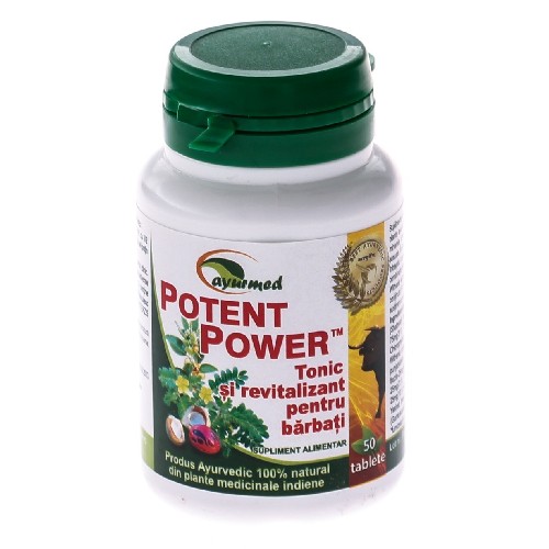 Potent Power, 50 tablete, Ayurmed vitamix poza