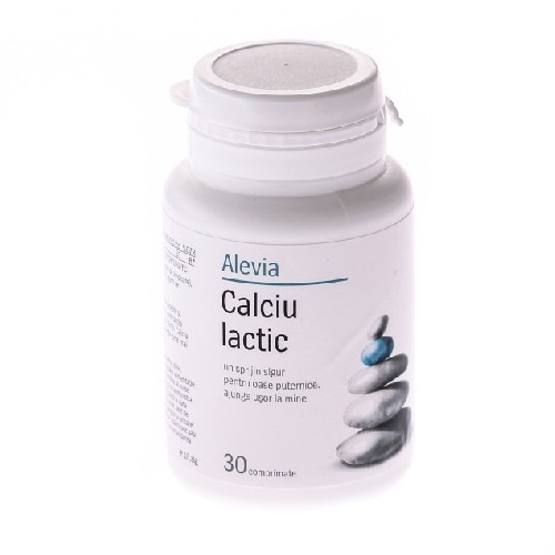 Calciu Lactic 30cpr Alevia vitamix.ro
