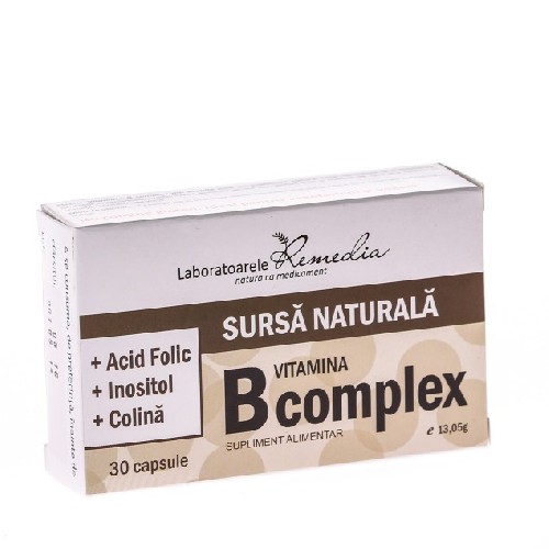 Vitamina B Complex 30cps Remedia imagine produs la reducere