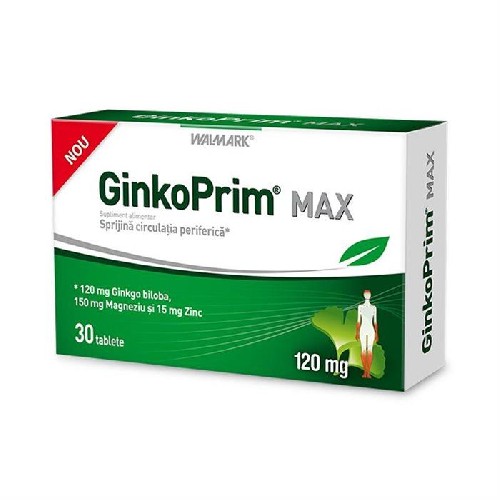 Ginkoprim Max Walmark 120mg 30tab vitamix poza