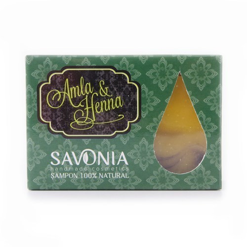 Sapun Amla & Henna pentru Par (Sampon Solid) 90gr Savonia