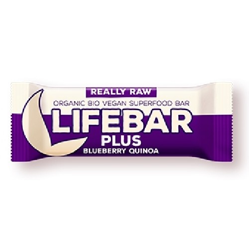 Lifebar Plus Baton cu Afine si Quinoa Raw Bio 47gr vitamix poza