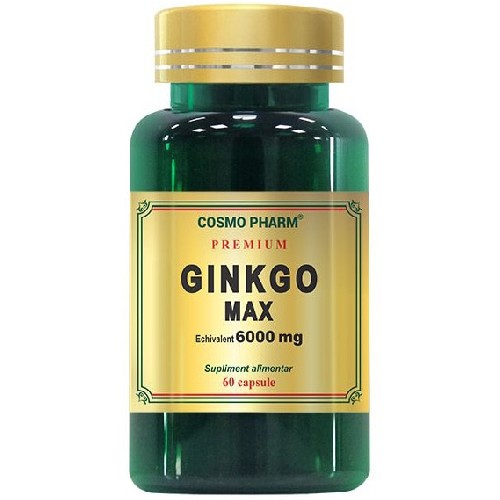 Ginkgo Max Premium 6000mg 60cps, Cosmo Pharm vitamix.ro