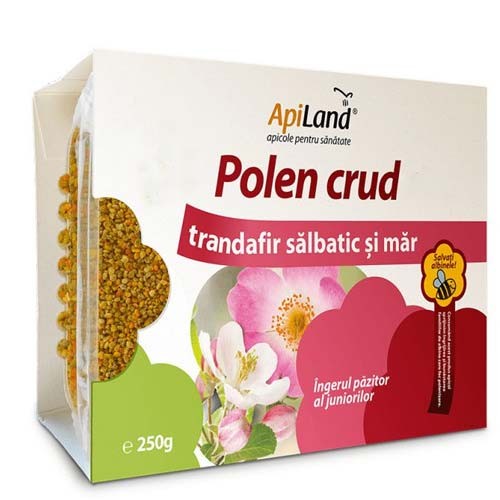 Polen Crud Trandafir salbatic si Mar 250g Apiland imagine produs la reducere