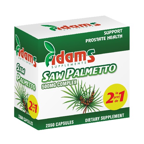 Pachet Saw Palmetto 500mg 60 capsule 1+1 GRATIS vitamix poza