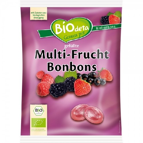 Bomboane cu fructe de padure, 75g, Biodeta vitamix.ro