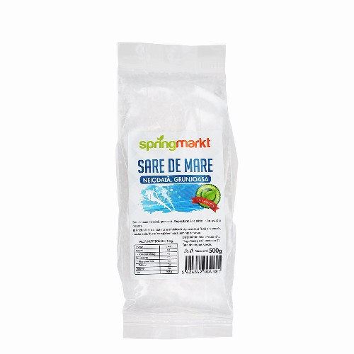 Sare de mare neiodata, 500gr, Springmarkt