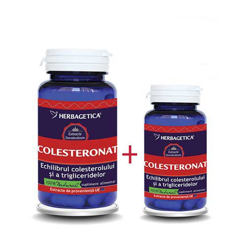 Pachet Colesteronat 60+10cps Herbagetica