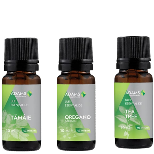 Pachet  Ulei esential Tamaie, Oregano, Tea Tree