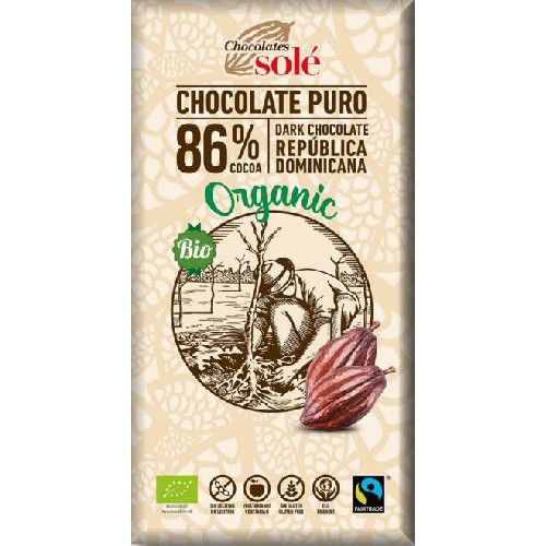 Ciocolata Neagra 86% Cacao Eco, 100g, Pronat vitamix.ro