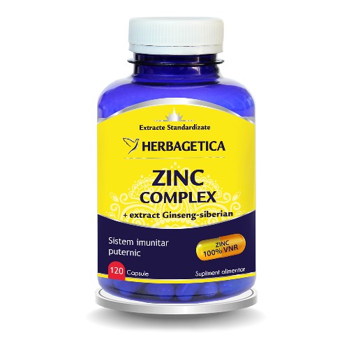 Zinc Complex Organic 120cps Herbagetica vitamix.ro imagine noua reduceri 2022