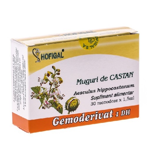 Gemoderivat din Muguri de Castan 30monodoze Hofigal vitamix.ro