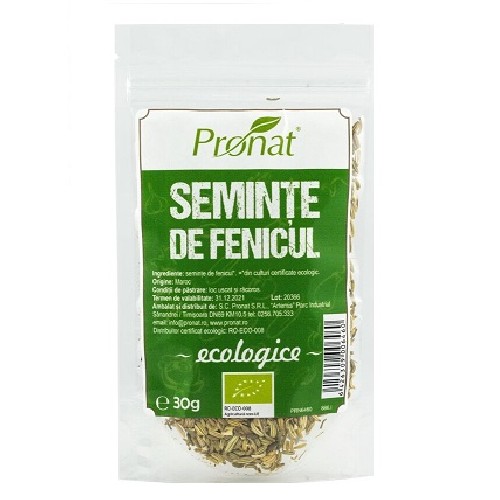 Fenicul Seminte Eco 30g Pronat vitamix.ro