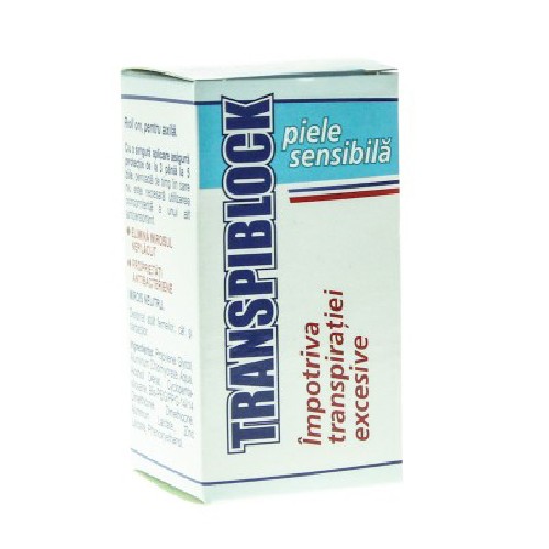 Transpiblock Piele Sensibila 25ml Zdrovit vitamix poza