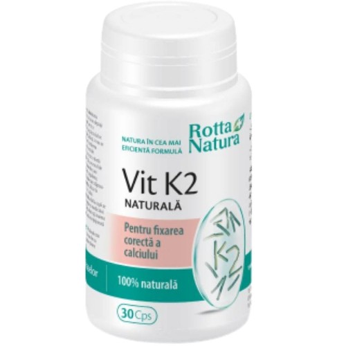 Vitamina K2 naturala, 30cps, Rotta Natura