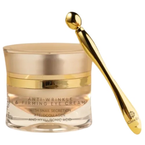 Crema de ochi Antirid si Fermitate cu extract de Melc, 15ml, Glow Era