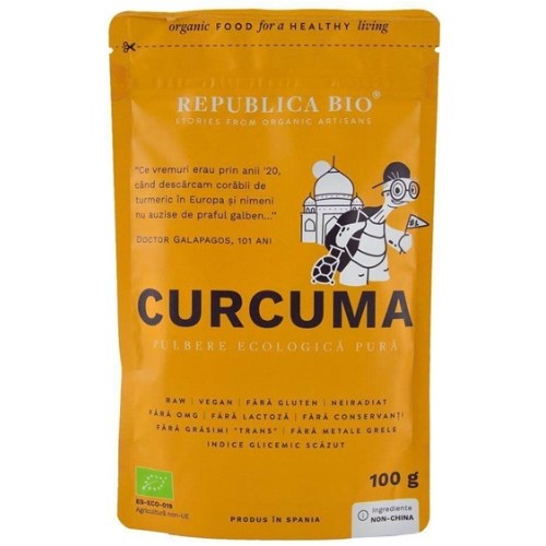 Curcuma Pulbere Ecologica Pura, 100g, Republica Bio