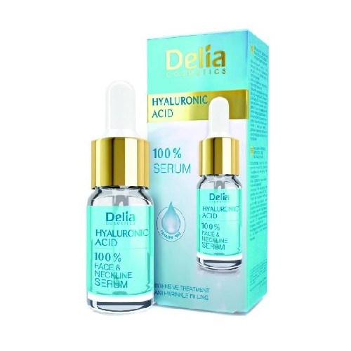 Ser Hyaluronic Acid Fata si Decolteu, 10ml, Delia Cosmetics