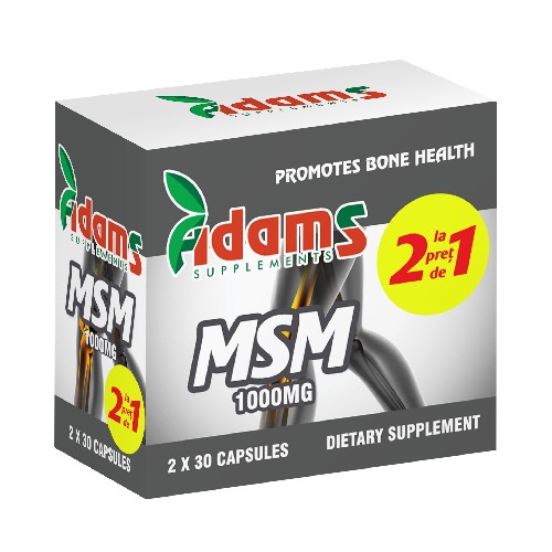 Pachet MSM 1000mg 30cps Adams 1+1 GRATUIT vitamix.ro imagine noua reduceri 2022