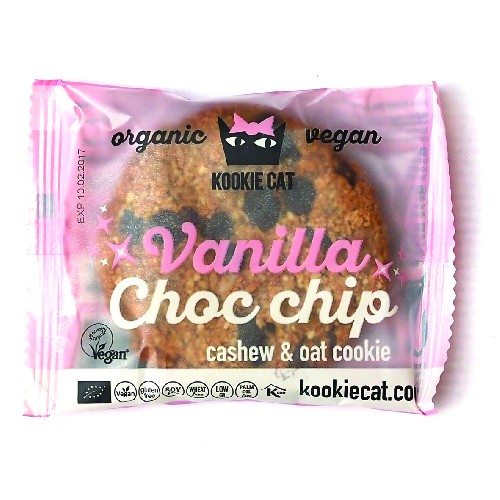 Cookie cu Vanilie si Ciocolata Fara Gluten Bio 50gr KookieKat imagine produs la reducere