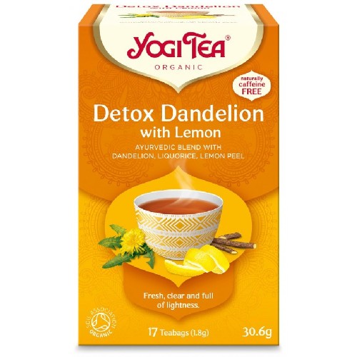 Ceai Detox cu Lamaie Yogi Tea, 17pl, Pronat vitamix.ro imagine noua reduceri 2022