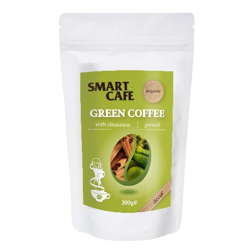 Cafea Verde Macinata Decofeinizata cu Scortisoara Bio 200gr vitamix poza