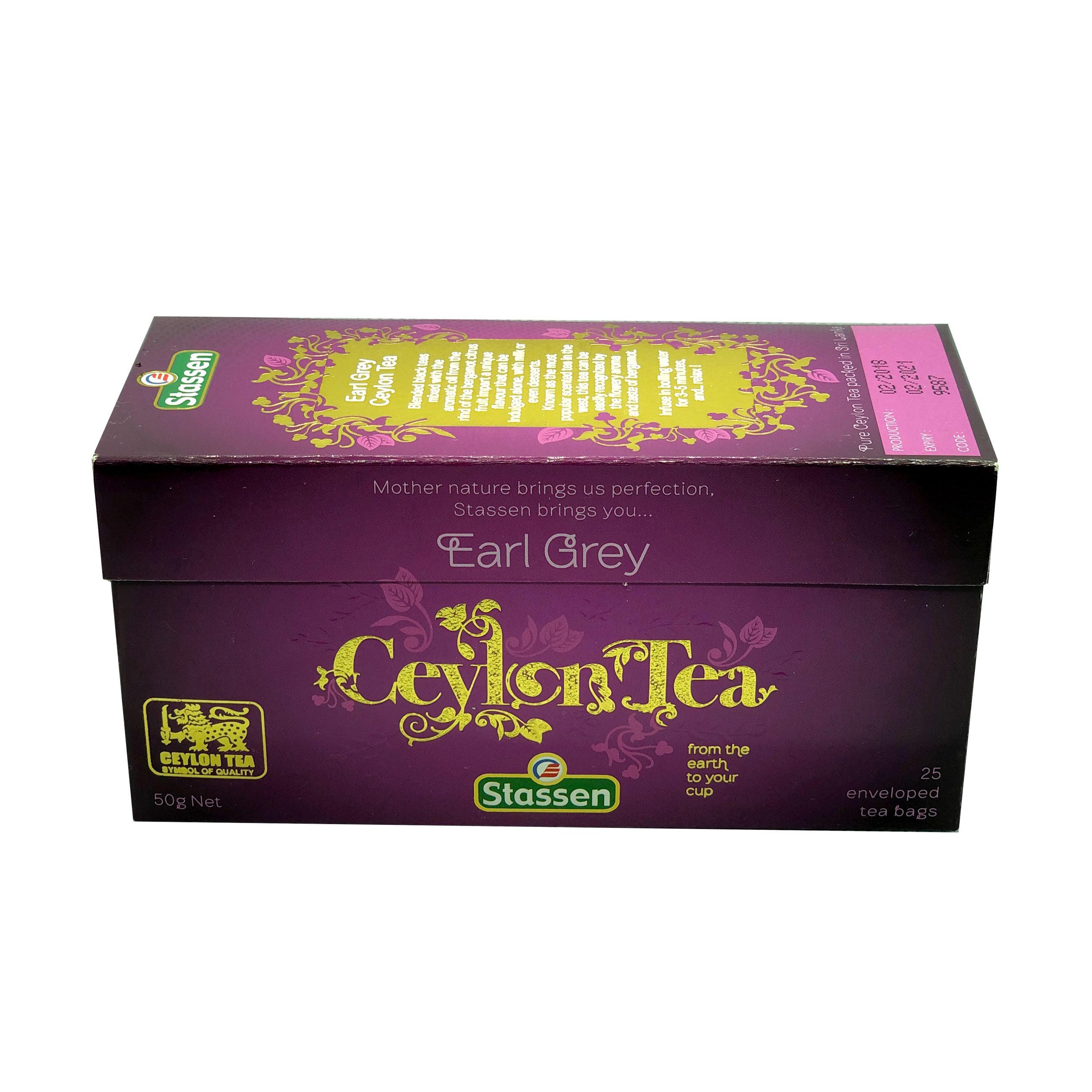 Ceai Ceylon Earl Grey,  50gr, Stassen