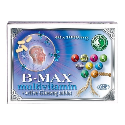 B-MAX Multivitamine cu Ginseng Activ 40cpr Dr.Chen imagine produs la reducere