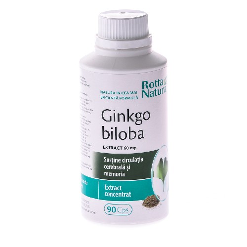 Ginkgo Biloba Extract 60mg 90cps Rotta Natura