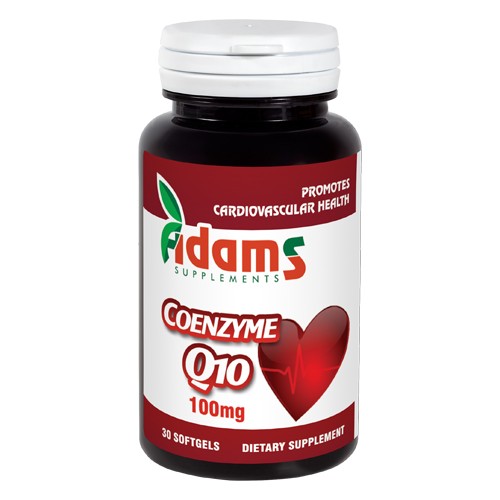 Coenzima Q10 100mg 30cps. Adams Supplements vitamix.ro imagine noua reduceri 2022