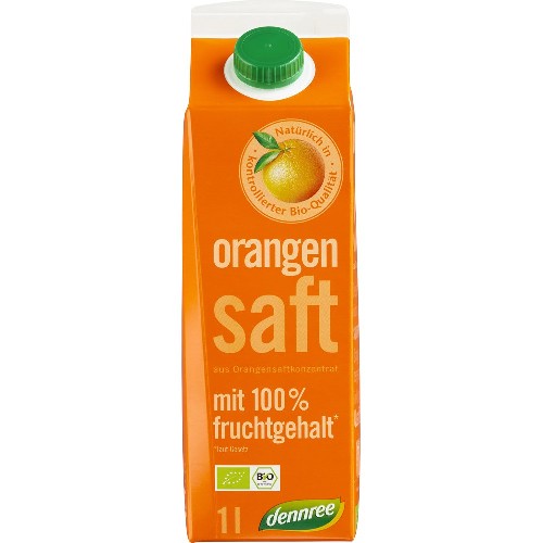 Suc de portocale eco din concentrat, 1l, Dennree imgine